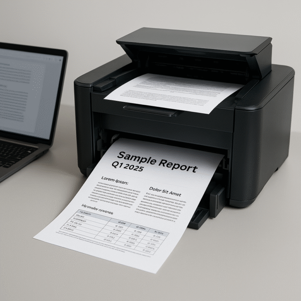Black & White Printout
